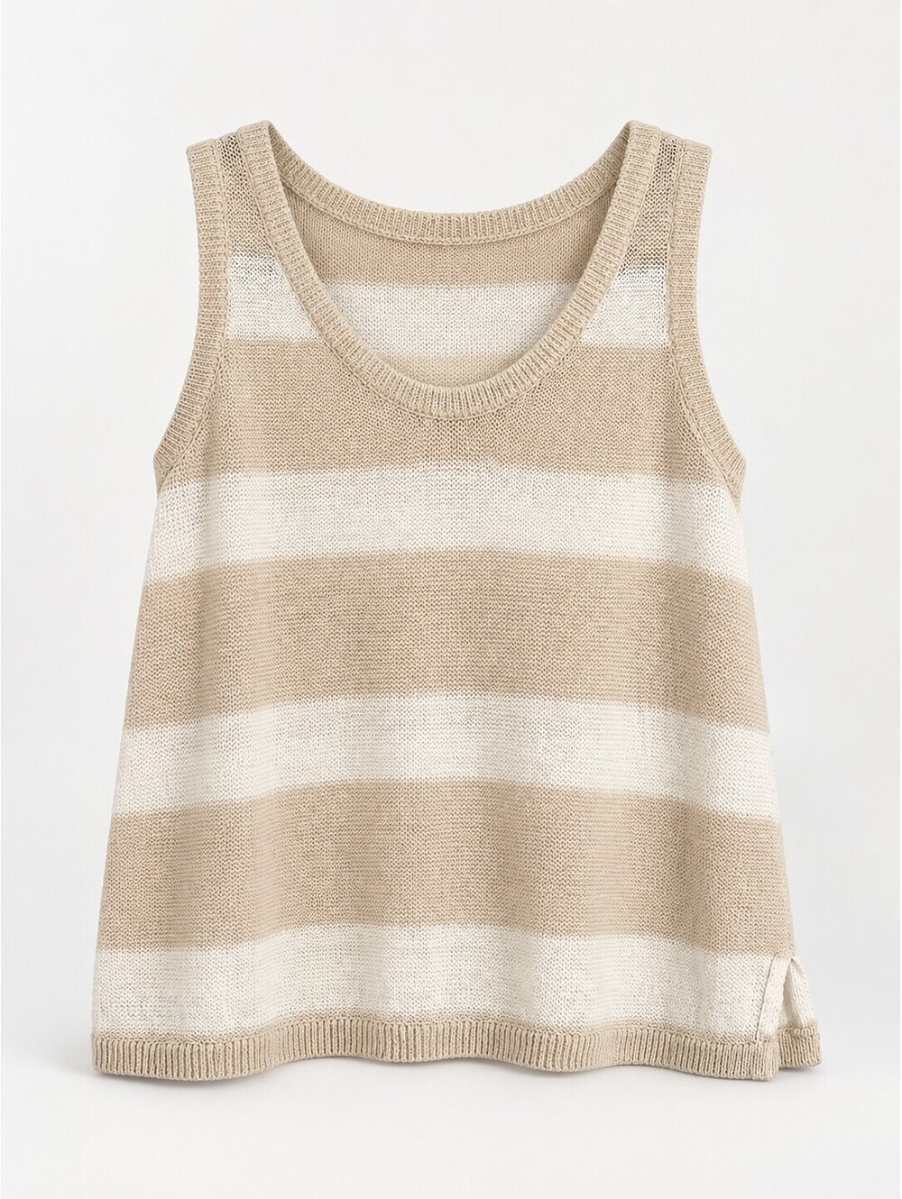 UpWest Women’s XS Striped Cotton Blend Knit Sweater Tank Top NWT